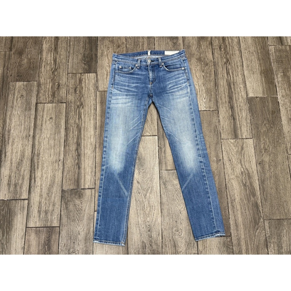 Rag & Bone Jeans Womens 27 Blue Dre Bradford Slim Stretch Denim Made USA